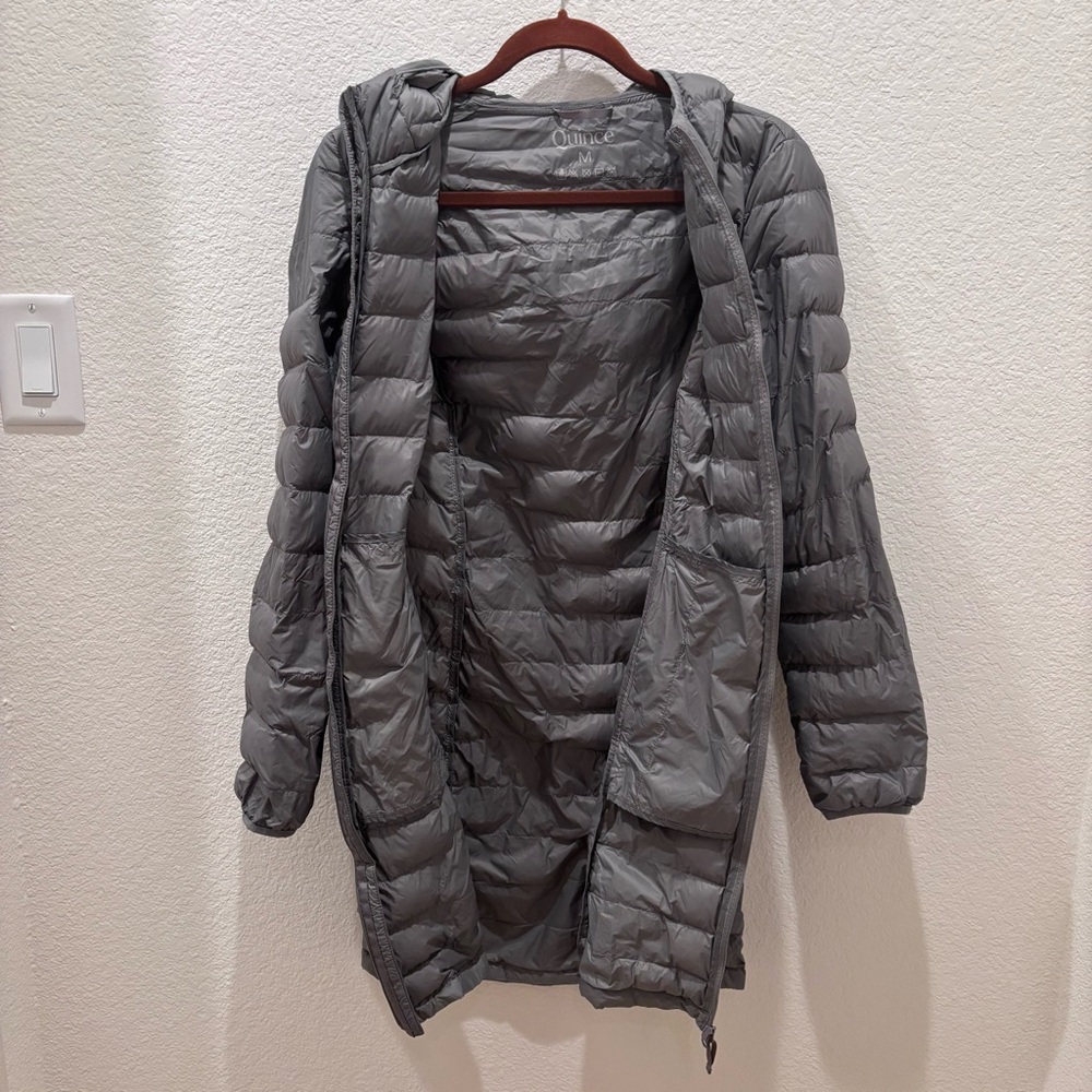 Quince lightweight down packable long puffer jack… - image 8